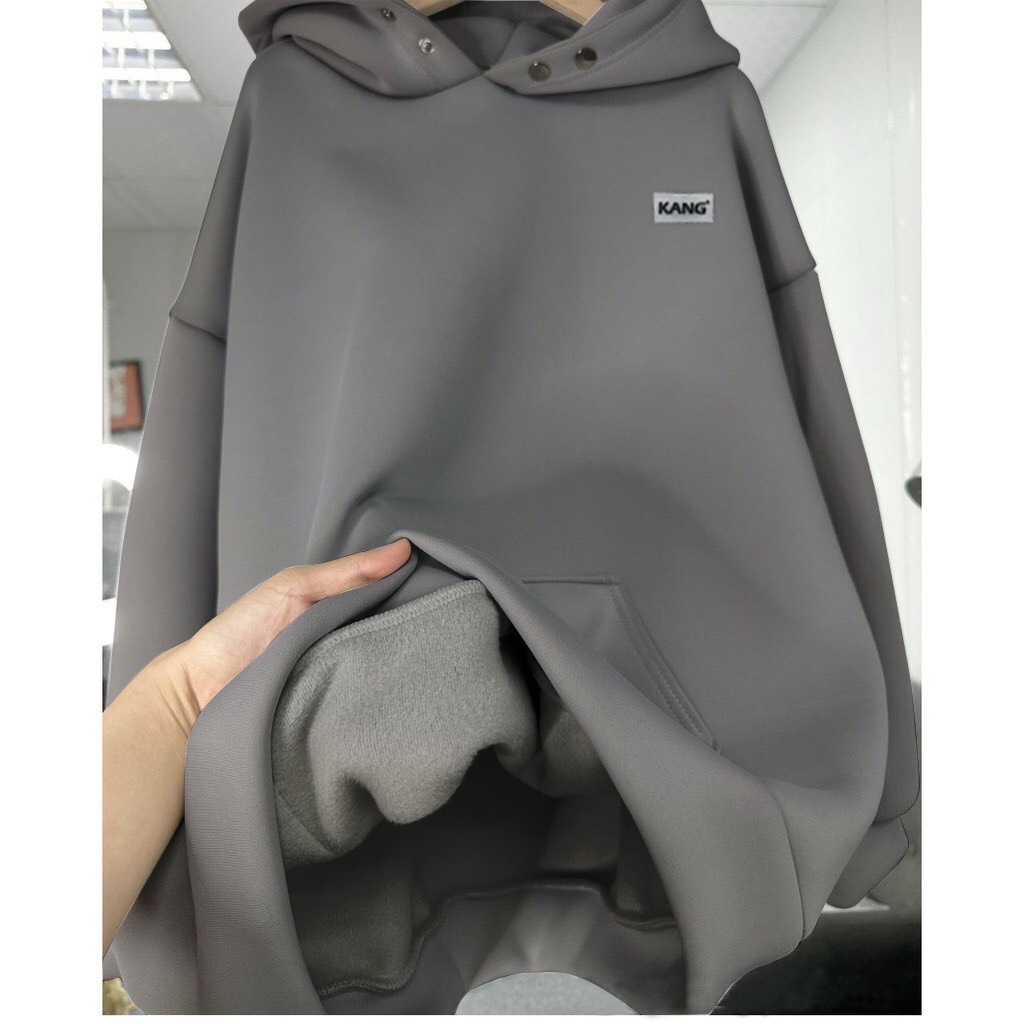Áo Hoodie Nữ Nam Locabrand Unisex Form Rộng NÚT BẤM Mũ To 2 Lớp Chất Nỉ Ngoại Siêu Ấm Màu Đen Xám Cực Chất Kang | BigBuy360 - bigbuy360.vn