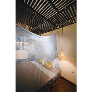 Màn tuyn 1m6x2m trơn xanh