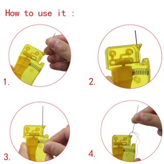 3Pcs Automatic Needle Threader Plastic Wire Stitch Insert Craft Tool Hand Sewing Machine Threader DIY Sewing Accessories