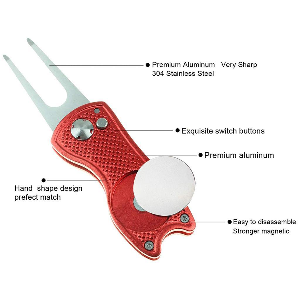 Nĩa Đánh Golf Bằng Thép Không Gỉ Có Thể Tái Sử Dụng Đa Năng