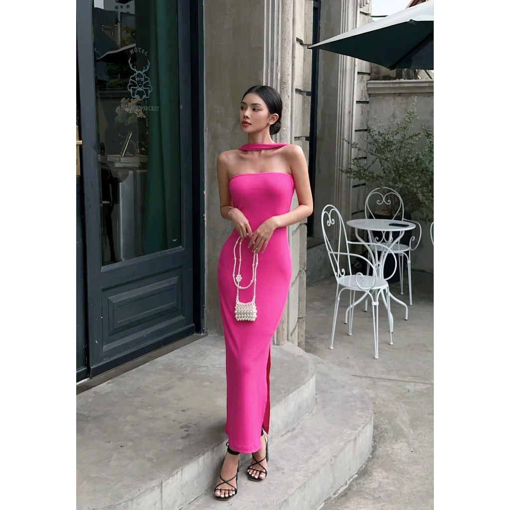 Đầm xẻ tà màu Neon trendy Ulani Dress Gem Clothing SP060777