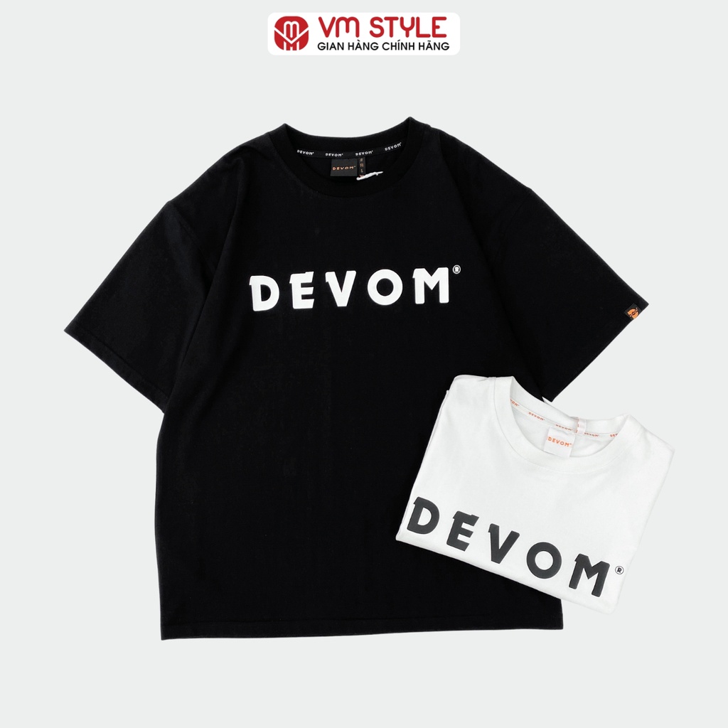 Áo Thun Local Brand Unisex DEVOM Basic Tee 100% Cotton - DVATC00001