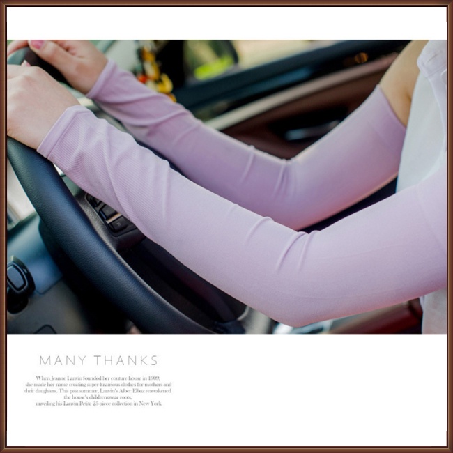 1 Cặp Găng Tay Chống Nắng / Tia uv Vải Mỏng Thời Trang Mùa Hè