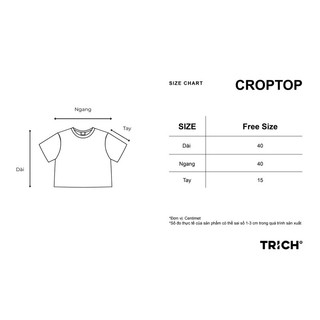 [CHÍNH HÃNG TRICH] MIRROR CROPTOP ( Áo thun ngắn)