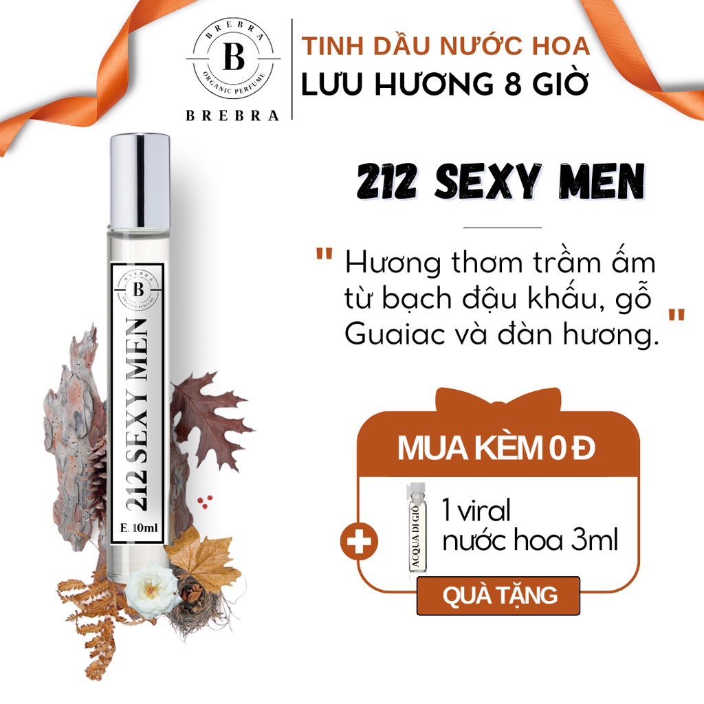 212 SEXY MEN - LIBRE - Nước hoa 10ml lưu hương 8 tiếng 24 mùi hương lựa chọn, tinh dầu nước hoa Brebra dạng xịt tiện lợi