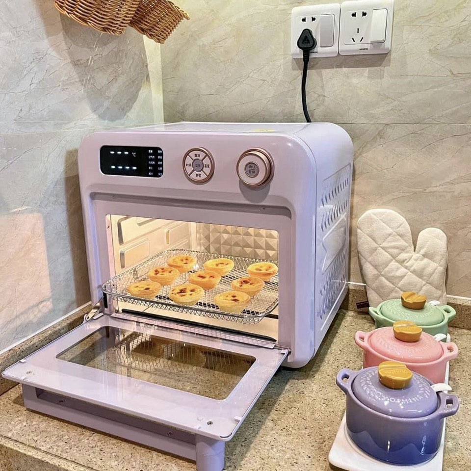 Lò nướng kiêm nồi chiên không dầu DAEWOO dung tích 18L công suất 1500W , bảo hành 12 tháng