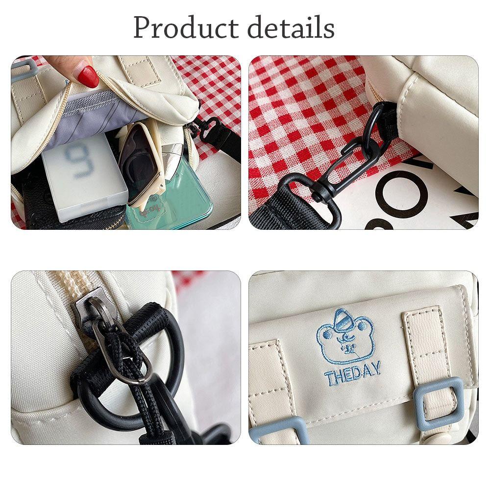 Túi Xách Đeo Vai Chất Liệu Nylon Phong Cách Retro