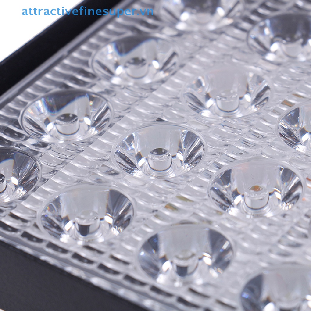 Đèn LED Vuông 4 Inch 48W 12V 24V Cho Xe Tải Áo Khoác Thời Trang Trẻ Trung Cá Tính