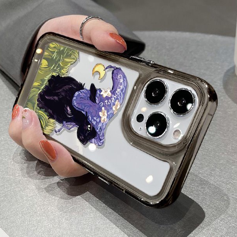 Ốp Điện Thoại TPU Silicon Mềm Trong Suốt Chống Sốc Hình Mèo Cho IPhone 14 11 13 12 Pro XS Max XR X 8 7 6S Plus