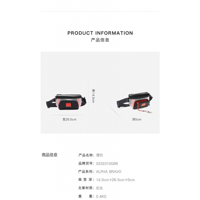 Túi Đeo Chéo Ngực Bằng Nylon Thời Trang 2023Tumi Cho Nam 232310