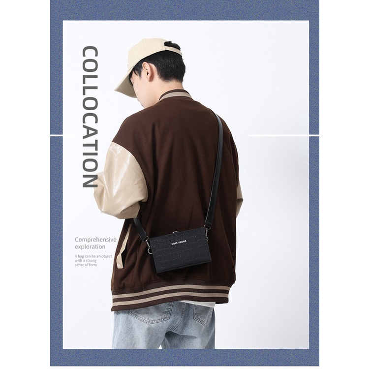 Túi Đeo JASMIN NOIR Chéo Vai Họa Tiết Da Cá Sấu Thời Trang Sành Điệu Cho Nữ