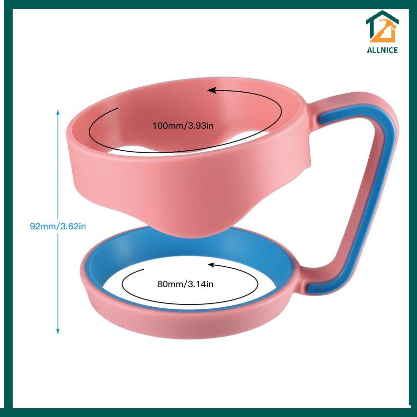 Tay cầm màu hồng + xanh lam Tay cầm cốc nhựa Tay cầm 30 Oz Rambler Tumbler