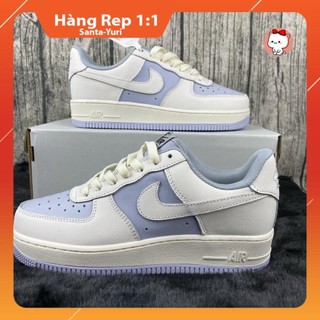 Giày nam nữ_nike air force 1_trắng xanh kem thời trang hàng đẹp 1:1 full box bill