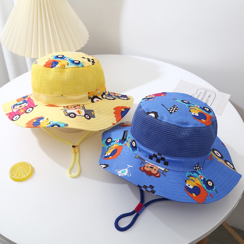Mũ Tai Bèo Chống Nắng Phối Lưới Mỏng Thời Trang Mùa Hè Cho Bé