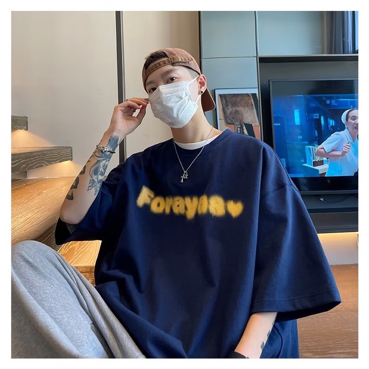 Áo Thun Thể Thao Plus Size Tay Ngắn Cổ Tròn In Chữ League Phong Cách Mỹ Thời Trang Mùa Hè Cho Nam Và Nữ Size M-5XL