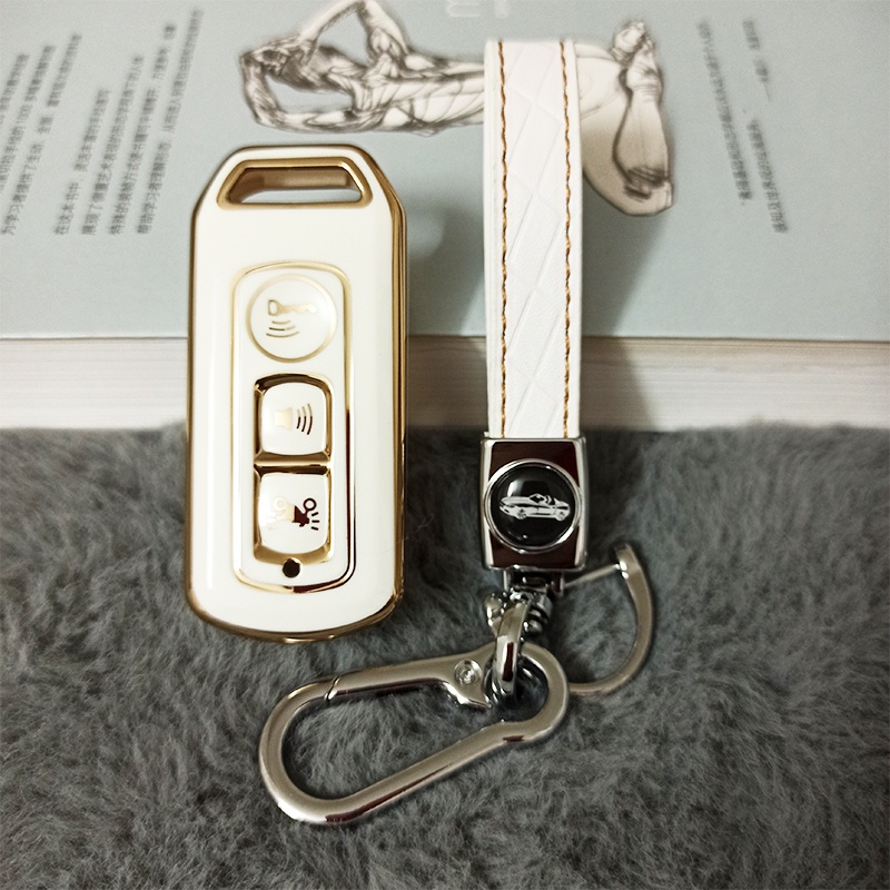 Vỏ Bọc Chìa Khóa Điều Khiển Từ Xa 3 Nút Bằng Silicon TPU Mềm Cho Xe Máy Honda PCX-150 SH 125 ADV 150 PCX 150