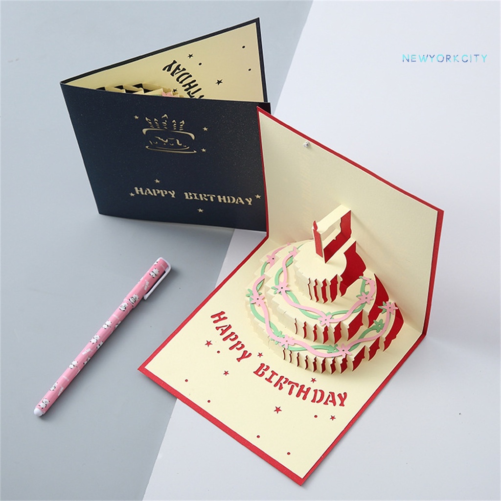 Thiệp Chúc Mừng Sinh Nhật Thiết Kế Rỗng 3D Thủ Công