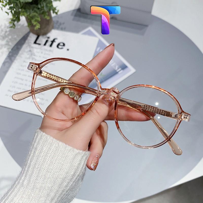 Kính chống ánh sánh xanh tròn nam nữ 2939 [Có sẵn] [Ảnh thật]