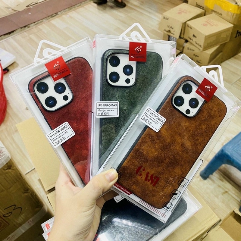 Ốp da KST trơn bóng cao xấp/ip14/ ip114pro/ ip14 pro max