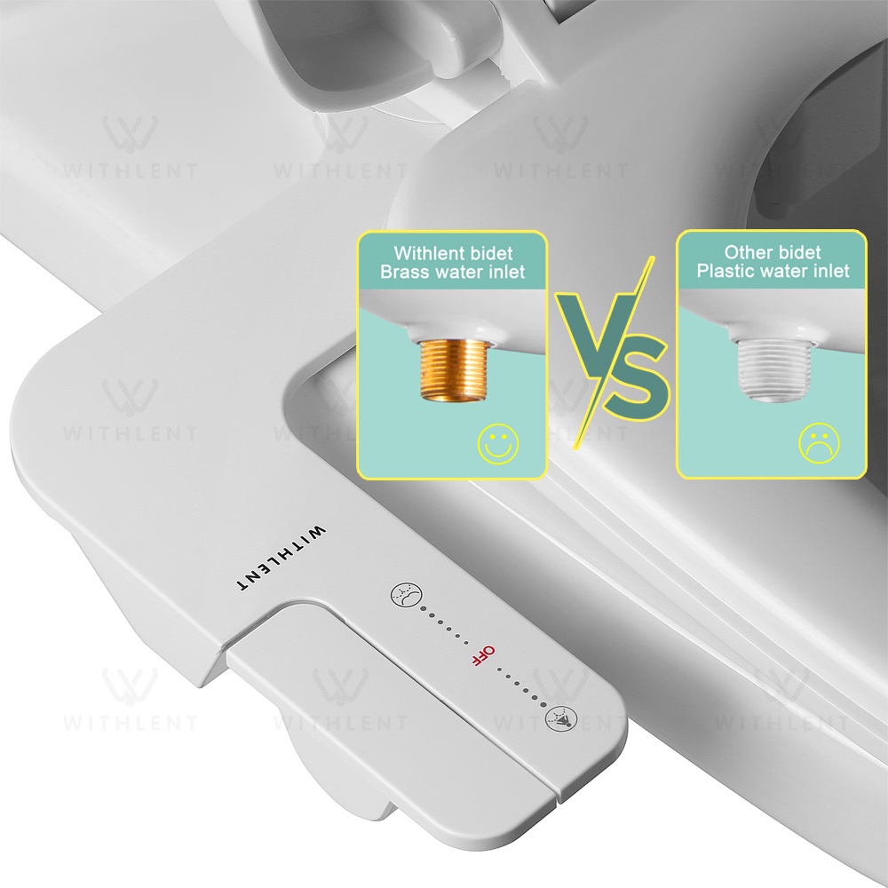 Vòi Xịt Nước Vệ Sinh Hai Đầu Không Điện Gắn Ghế Ngồi Toilet Trước Và Sau