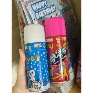 Bình xịt tuyết tan, xịt dây đủ màu sinh nhật, party, lễ Tết