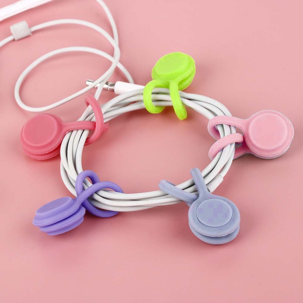 Dụng Cụ Quấn Dây Cáp Silicone Từ Tính Hình Hoa Hướng Dương