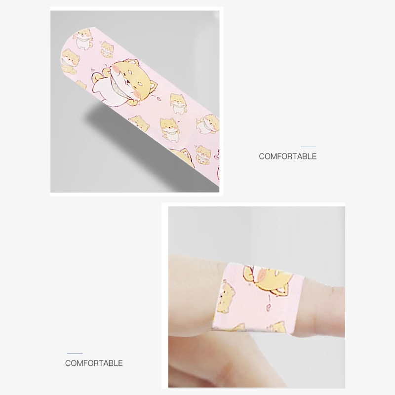 Băng Dán Vết Thương Thoáng Khí Chống Thấm Nước Họa Tiết Hoạt Hình Dễ Thương Cho Nữ