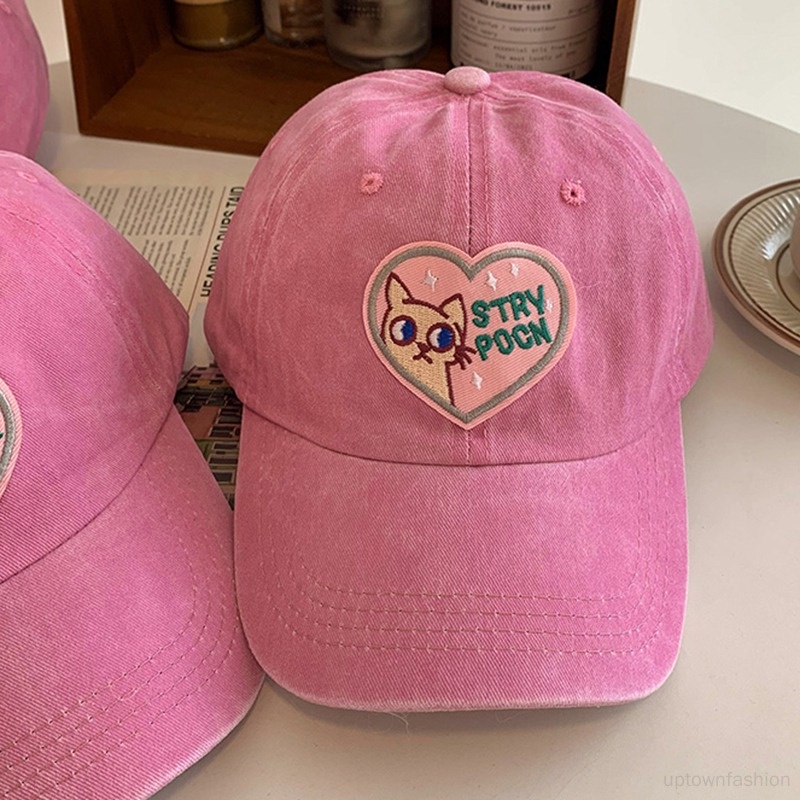 Mũ Lưỡi Trai Thể Thao Mềm Mại Thêu Họa Tiết Phong Cách Hàn Quốc