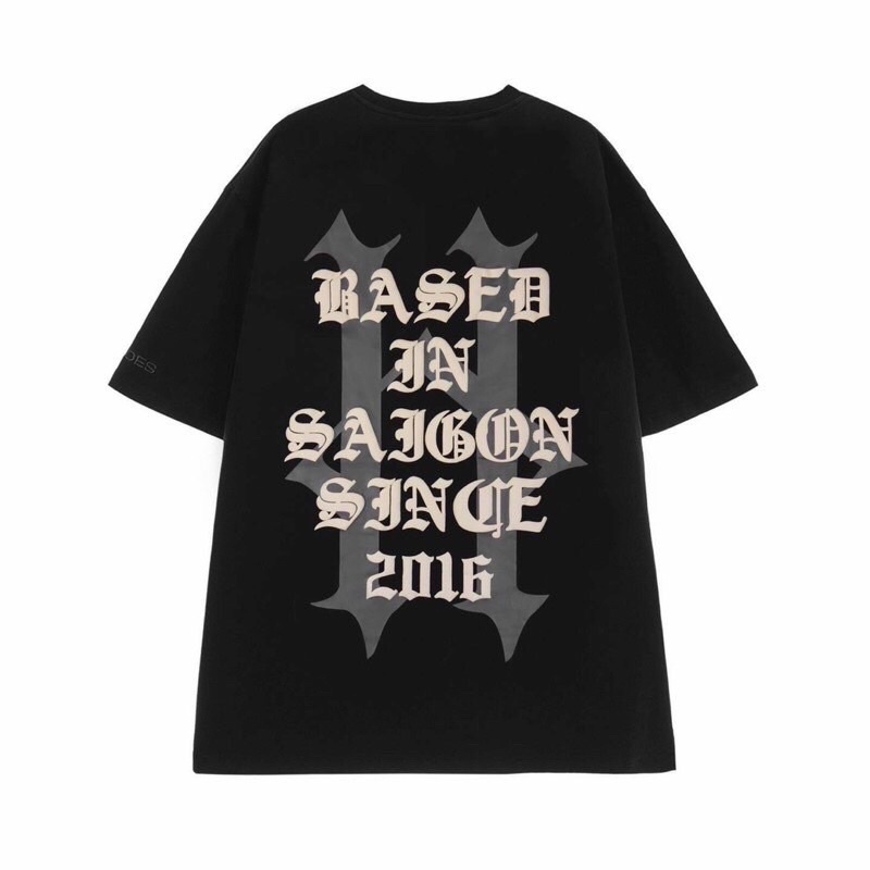 Áo Thun Tay Lỡ Unisex H.A.D.E.S H màu XANH/ĐEN Nam Nữ Unisex❤️Áo Phông Cổ Tròn Form Rộng Chất Cotton Khô 3158