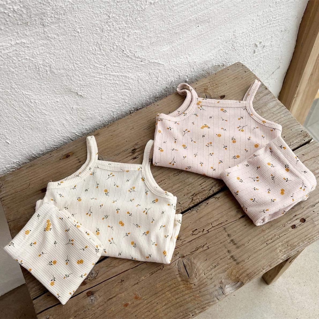 Bộ quần áo 2 dây Embes chất thun tăm cho bé