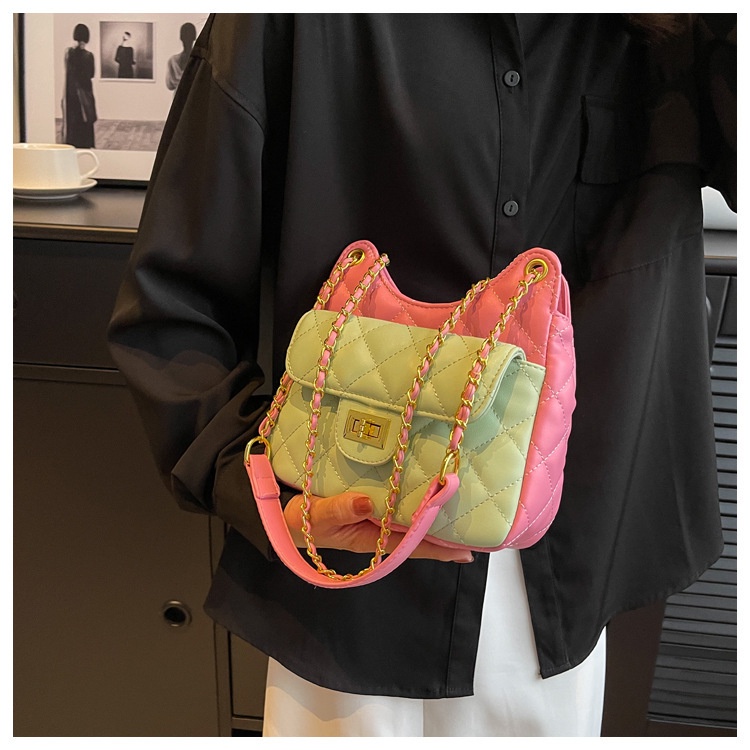 Fanli Túi Đeo Chéo Dây Xích Hình Thoi Phong Cách Hàn Quốc Cổ Điển Thời Trang Cho Nữ 2023