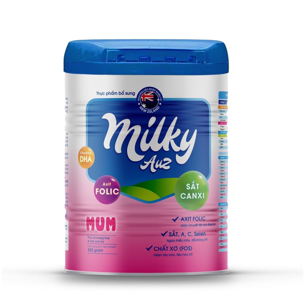 Sữa Bột Milky Auz mum 850g