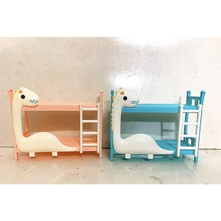 Giường tầng khủng long cho búp bê 16 cm , giường búp bê, phụ kiện búp bê tổng hợp