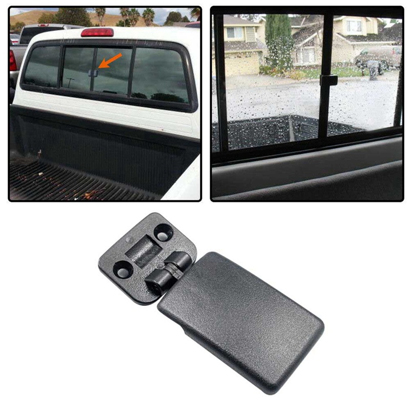 1 gói Thanh trượt phía sau Bộ khóa chốt cửa sổ quý ABS Dễ dàng lắp đặt Bền bỉ khi sử dụng 69370-35010 cho Xe bán tải Tacoma T100 4Runner