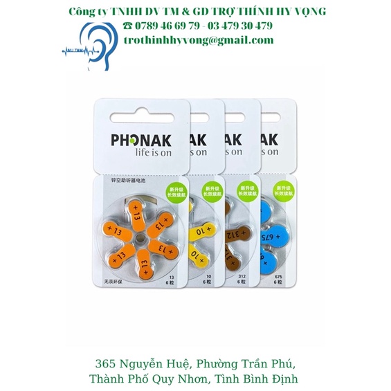 Pin máy trợ thính size 13