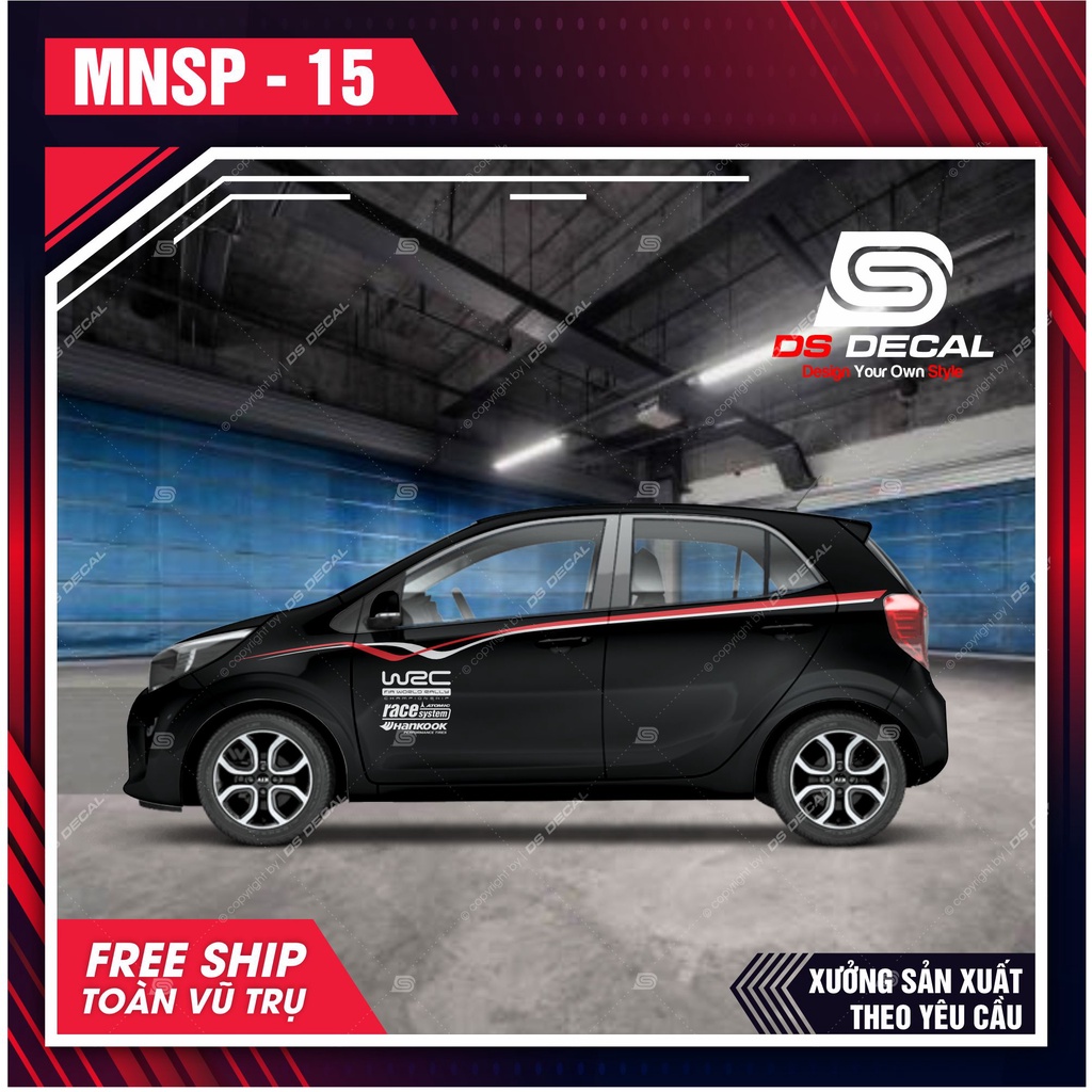 Tem dán xe ô tô Kia Morning - 15 - decal dán xe ô tô - DS Decal