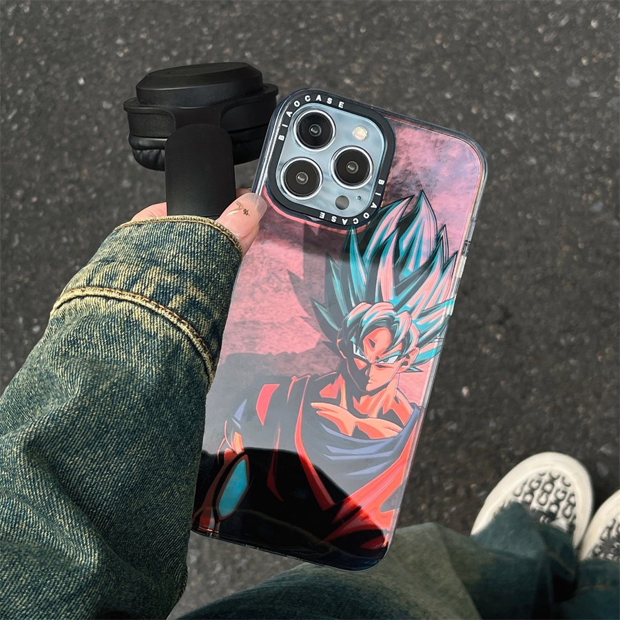 Ốp Điện Thoại Cứng Màu laser Họa Tiết Hoạt Hình dragon ball Cho iphone 15 pro max iphone 14 pro max iphone 13 pro max iphone 12 pro max iphone 11