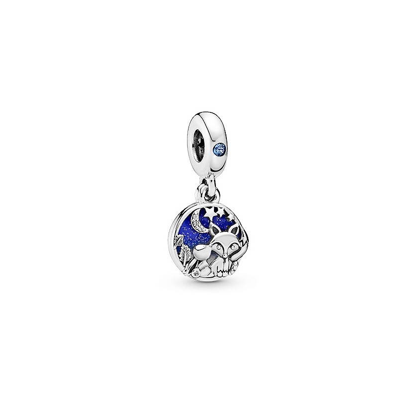 DISNEY PANDORA Hạt Charm Mạ Bạc 925 Hình Vương Miện Chữ O Lấp Lánh Trang Trí Vòng Tay Xinh Xắn