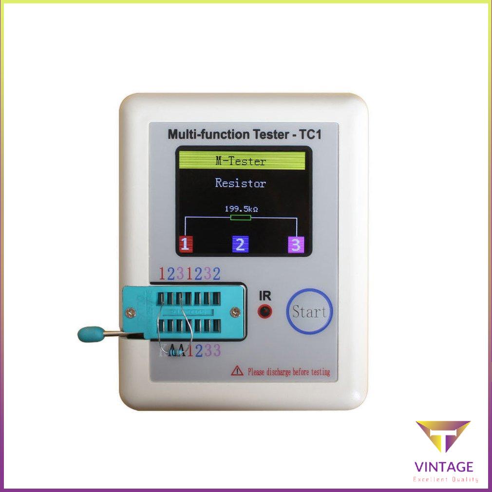 Máy kiểm tra bóng bán dẫn đa chức năng Màn hình đồ họa đủ màu Lcr-Tc1