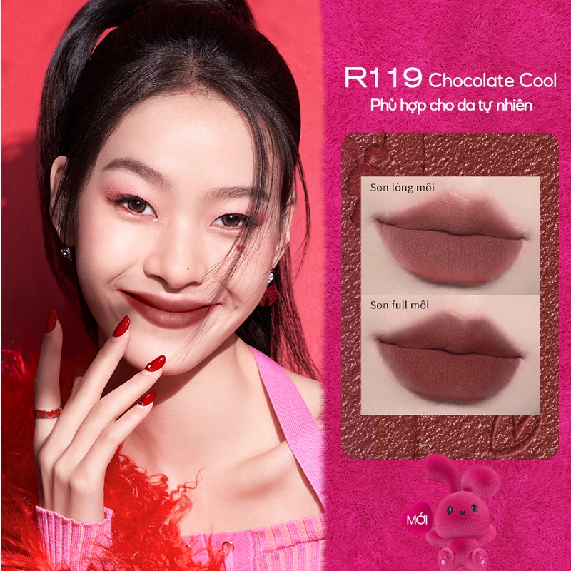 Son Kem Lì Colorkey Rabit Kết Cấu Mịn Màng Không Khô Môi 2g