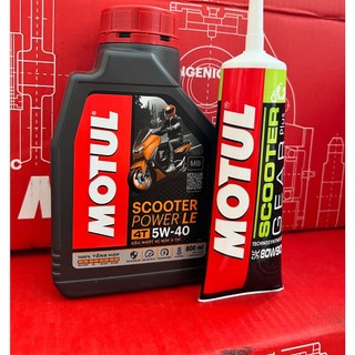 Nhớt cao cấp cho xe tay ga đời mới Motul Scooter Power LE 5W40 800ml tặng nhớt hộp số Motul