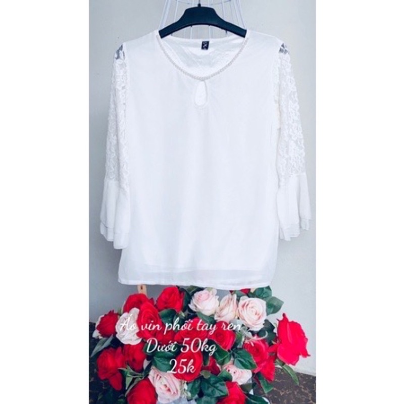 Áo vin trắng kiểu