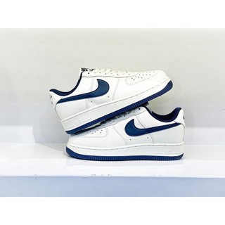 Giày thể thao sneaker kem móc xanh navy