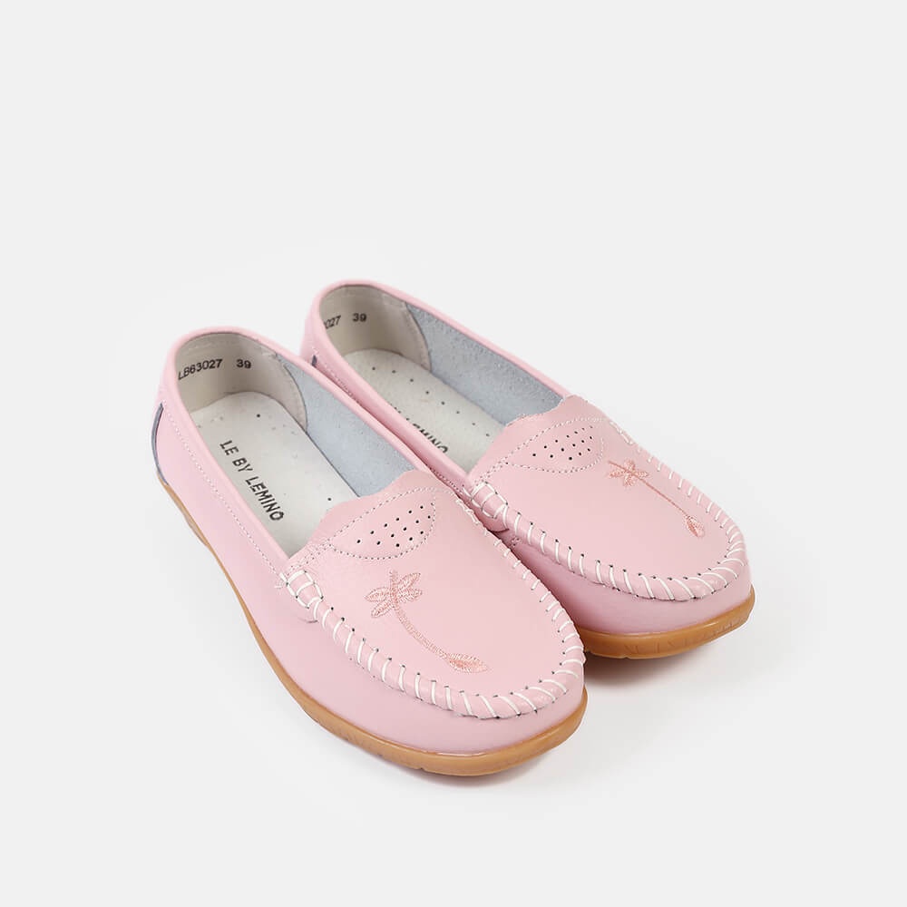 Giày Nữ Đế Bệt LEMINO Moccasins LB63027