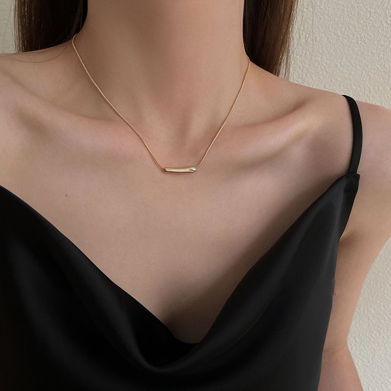 Vòng cổ Bằng Thép Không Gỉ Mặt Cười Màu Vàng / Bạc Thời Trang Cho Nam Và Nữ