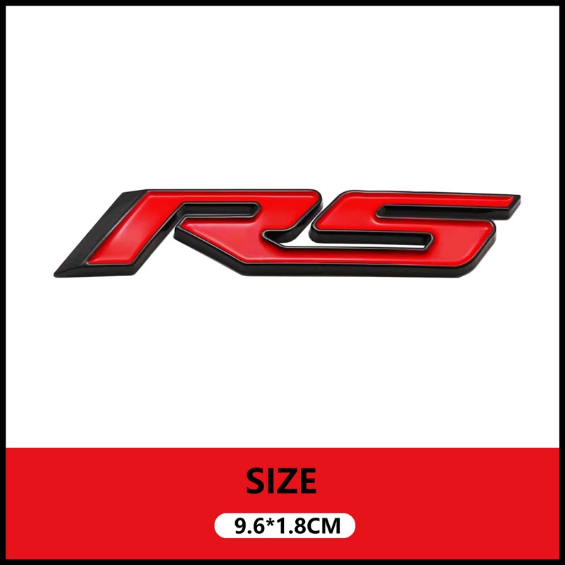 Miếng Dán Trang Trí Đuôi Xe Hơi Chevrolet Trax Cruze Malibu Captiva Explorer Aveo RS Bằng ABS