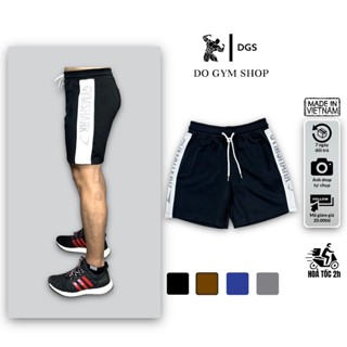 Quần thun ngắn nam tập gym DOGYMSHOP thun poly 2 da co giãn 4 chiều thoáng mát thoải mái khi chơi thể thao QGQL6