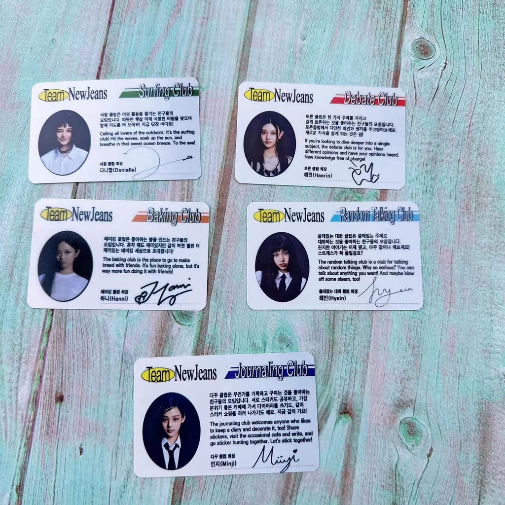 Kpop 1st EP Bluebook Ver. Thẻ ID / Danh Thiếp