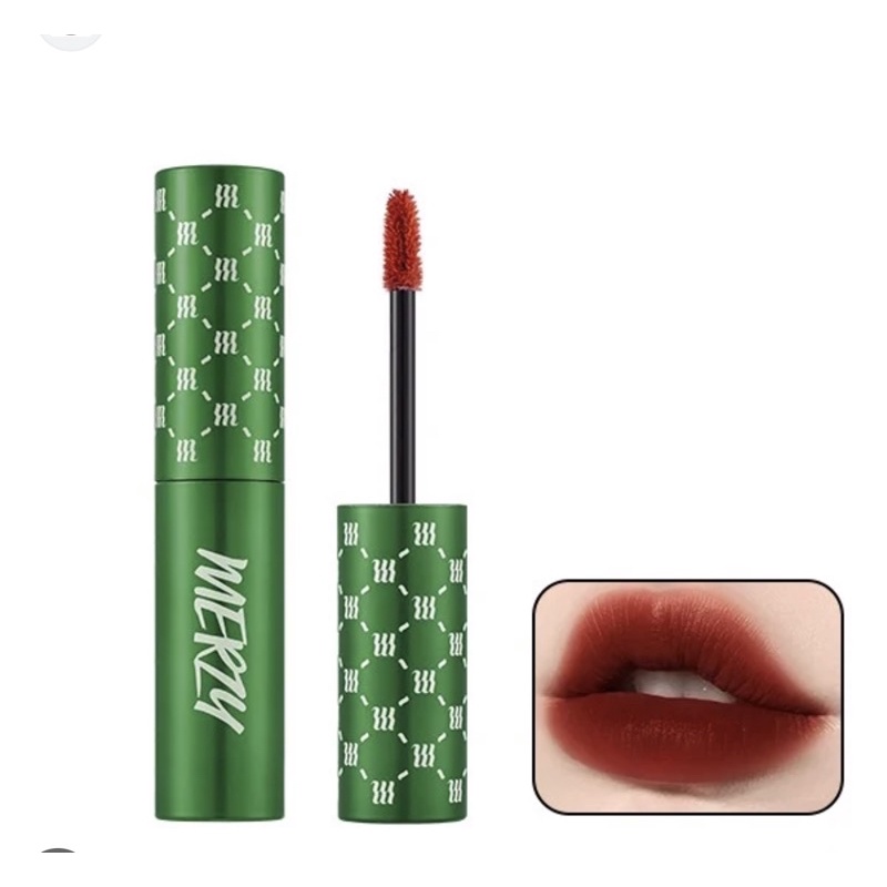 Son Merzy The First Velvet Tint V6 Xanh Lá Green