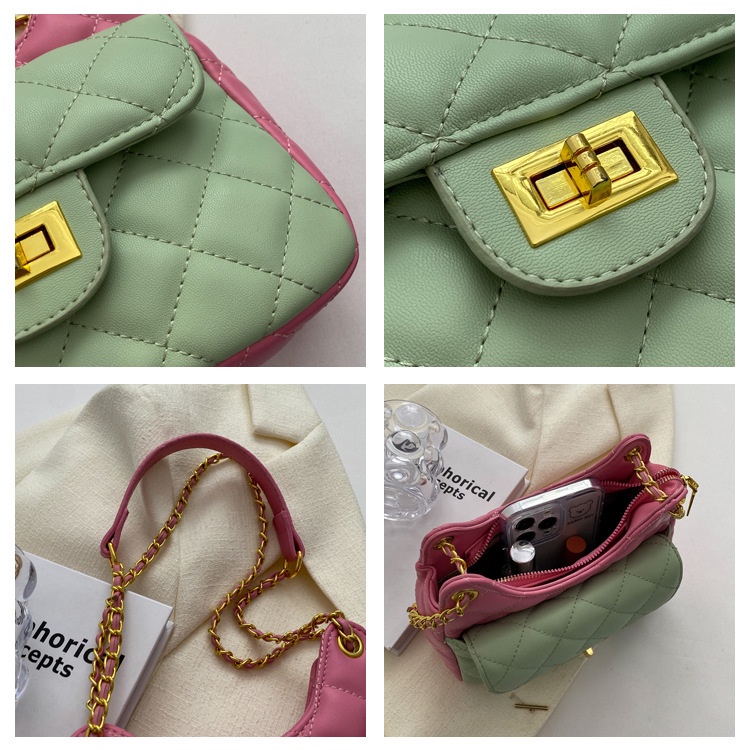 Fanli Túi Đeo Chéo Dây Xích Hình Thoi Phong Cách Hàn Quốc Cổ Điển Thời Trang Cho Nữ 2023